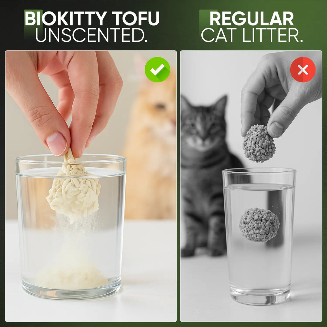 Biokitty Tofu Unscented Clumping Cat Litter 10L Biokitty