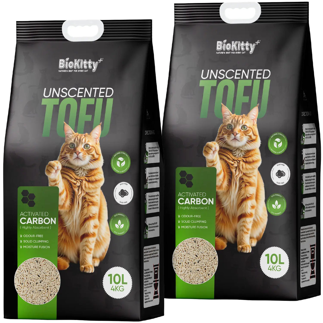 Biokitty Tofu Unscented Clumping Cat Litter 10L Biokitty