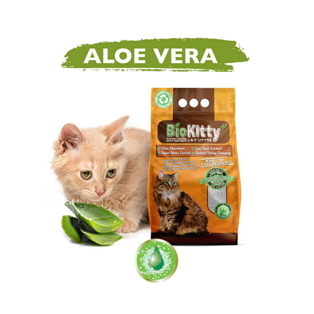 Biokitty Cat Litter - Aloe Vera - 10L